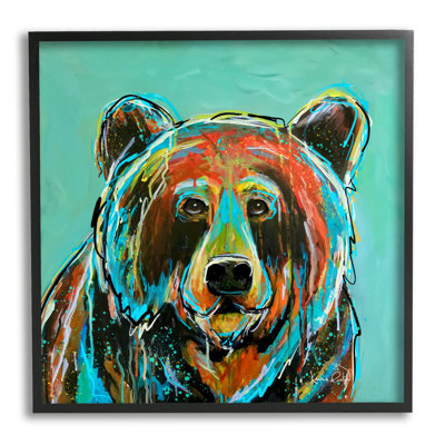 Az-031-Abstract Modern Bear Abstract par Karrie Evenson
