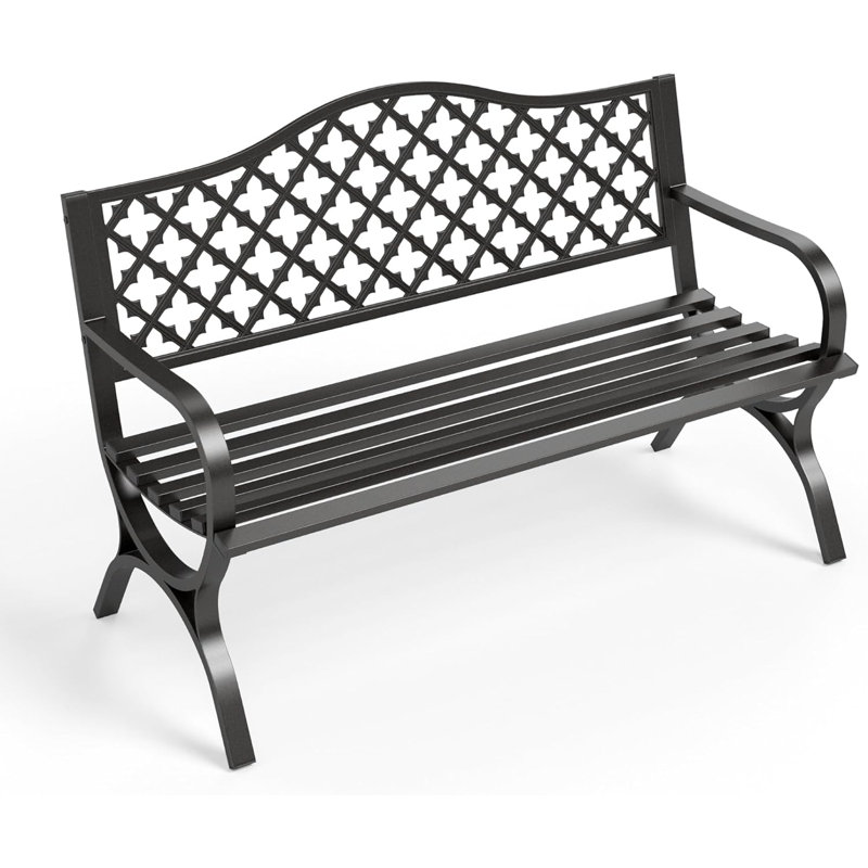 Banc de jardin en métal
