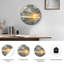 Horloge murale décorative moderne en verre Sunset Beach - 23,6 po-1514656941