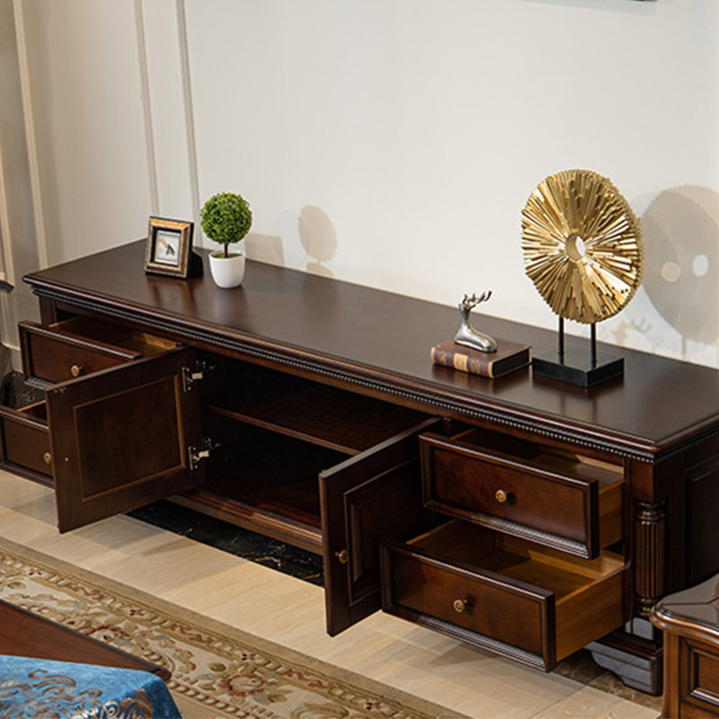 American style classic romantic TV cabinet, 86.61"