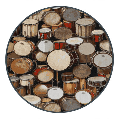  Tapis lavable Drums