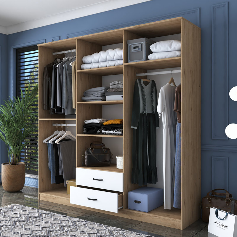 Berend 6 Door Manufactured Wood Wardrobe