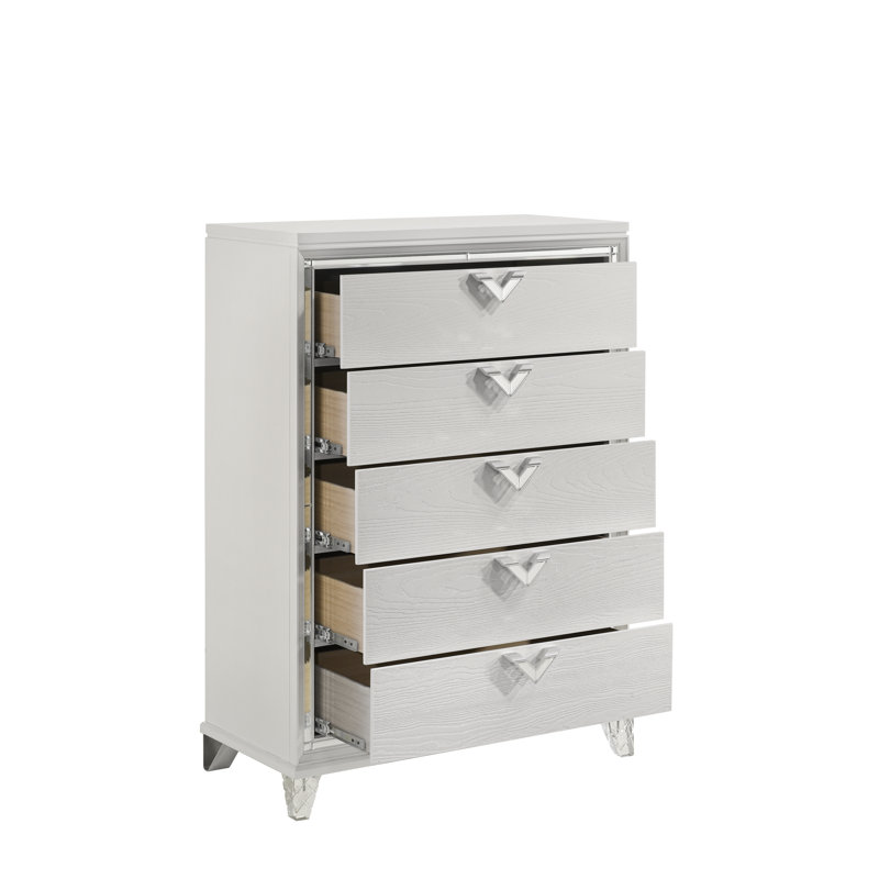 Commode 5 tiroirs Ceri