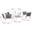  Garden Lounge Set Solid Acacia Wood & Rope Sofa Outdoor Furniture Patio-904775716