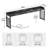 87'' W Height Adjustable Overbed Table With Power Outlet For King Size Bed, Writing Desk-302409449