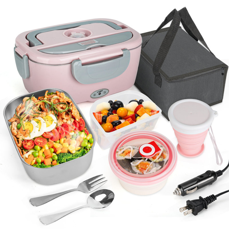 Ensemble de contenants alimentaires Divyata, Rose