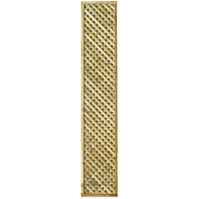 Brylynn 183cm W Wood Lattice Panel Trellis, 30cm H x 183cm W x 30cm D