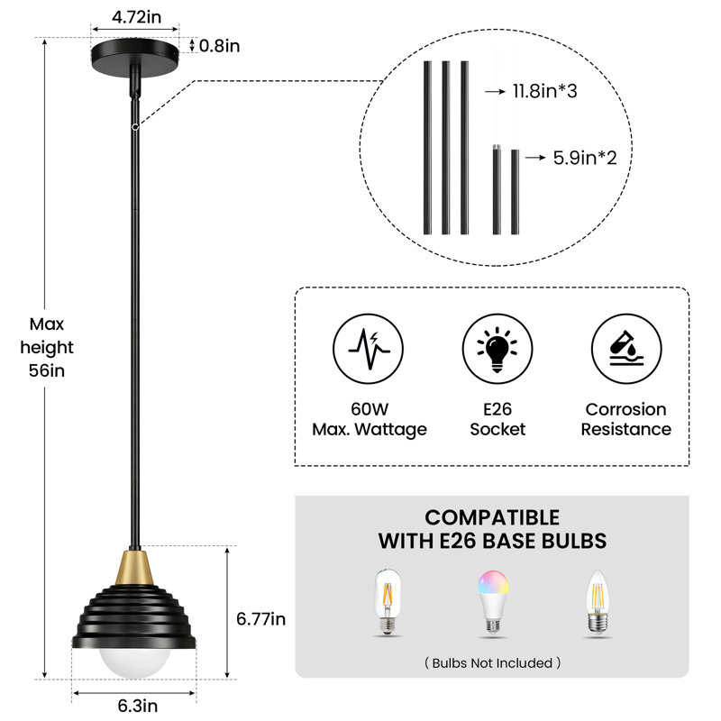 1- Light Pendant Light Kitchen Island