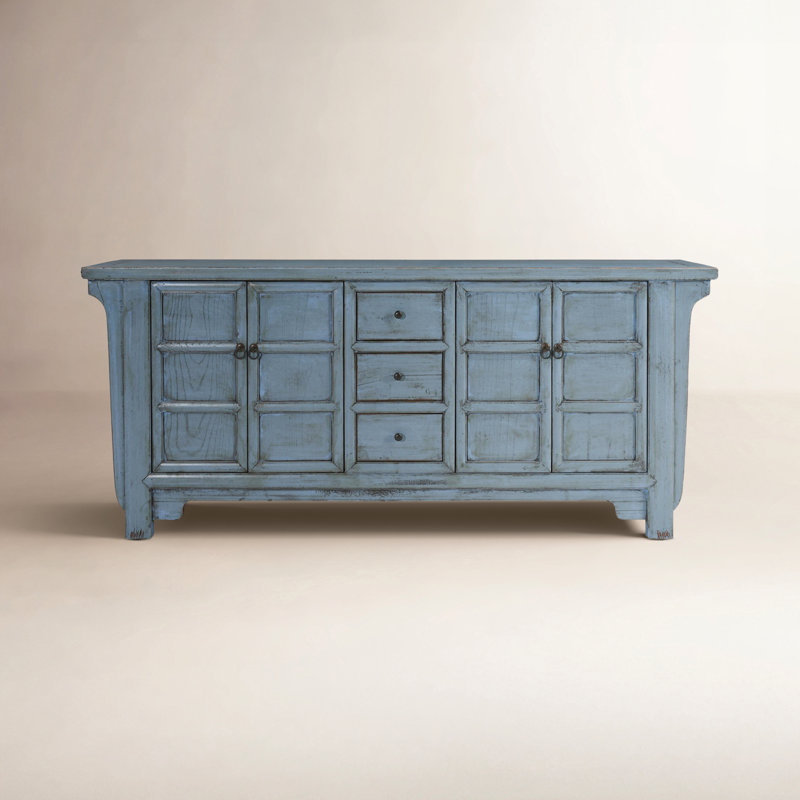 Buffet en bois de pin récupéré Crafton