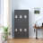 6 Door 72"H Metal Lockers With Lock For Employees,Storage Locker Cabinet For Home Gym Office School Garage,BLACK