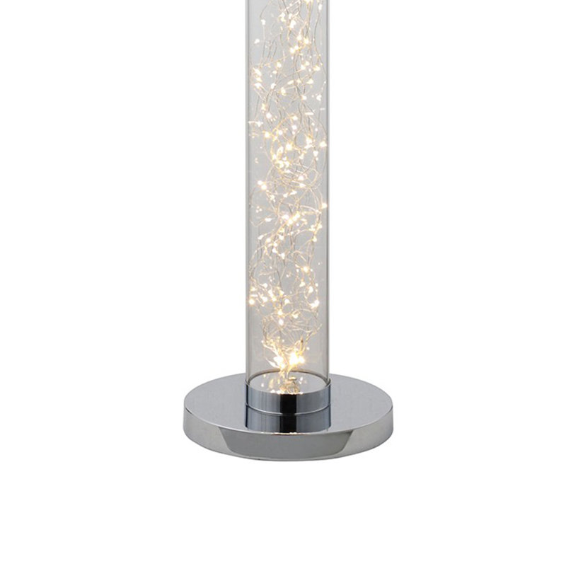 Merauke 49'' Silver LED Column Floor Lamp