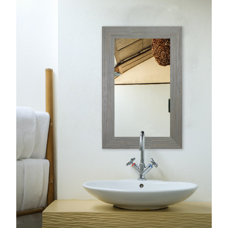 Pernie Wood Flat Mirror, 40.25" H x 30.25" W