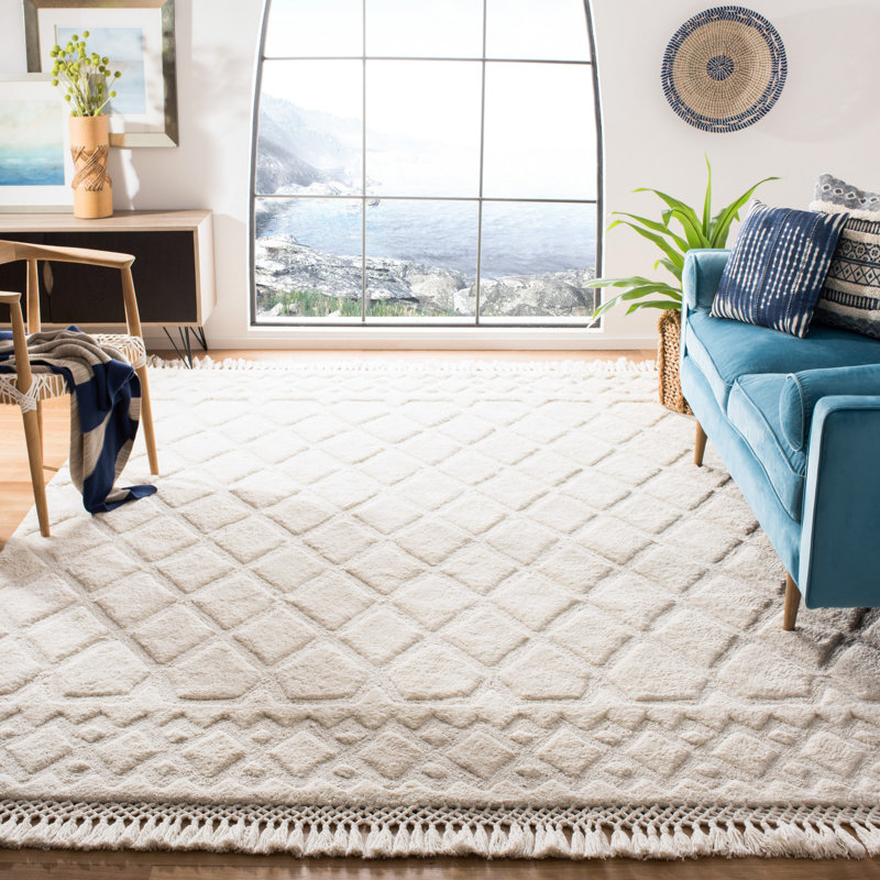 Powell Hand Tufted Performance Geometric Rug, Rectangle 4' x 6'
