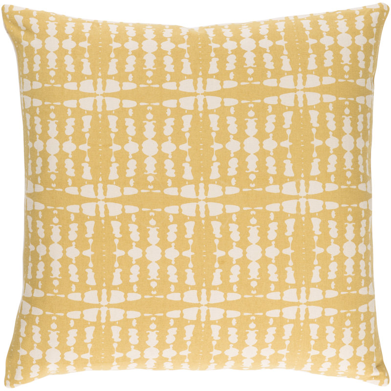 Ridgewood Geometric Cotton Throw Pillow, 20" H x 20" W, Cream/Teal, Pillow Cover