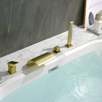 Robinet de baignoire romaine à deux poignées