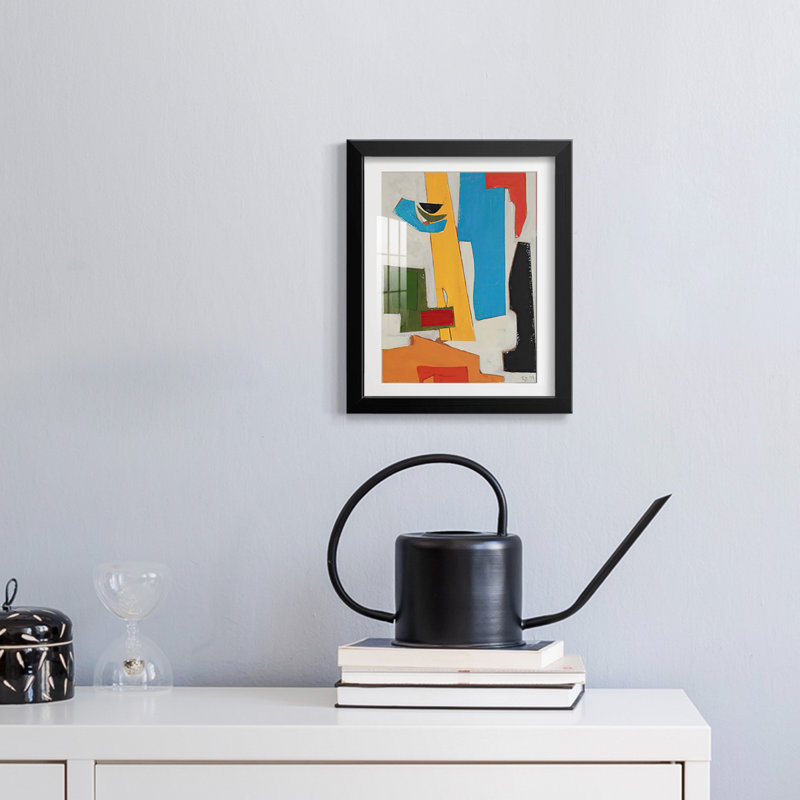 Impression sur toile encadrée andalouse, H 28,5 po x l 20,5 po, Noir