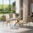 63" Rectangular Tempered Glass Table set-1798602256-1807972319