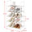 5 Tier Stackable Small Shoe Rack,Narrow Sturdy Shoe Shelf Organizer, Non-Woven Fabric Metal Free Standing Shoe Racks For Entryway, Hallway And Closet-1922240578-1922240576