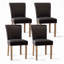Chaise d'appoint rembourrée en bois massif (ensemble de 2)-503394589