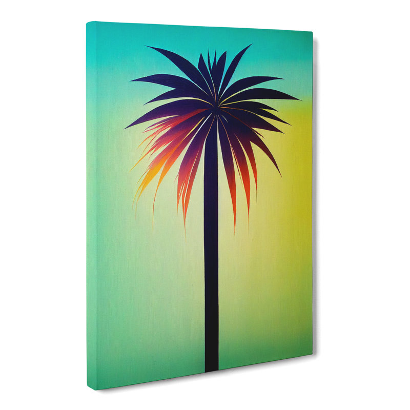 CAN-V0523-1695X Palm Tree Art Vol.4 1 Piece Wrapped Canvas Wall Art, 76cm H x 50cm W