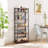 Etagere Set of 2 Bookcase, No Assembly Folding Bookshelf Set of 2, Collapsible Bookcase with Removable Shelves, 5-Tier Foldable Standing Racks for Bedroom, Living Room, Home Office-1042528147