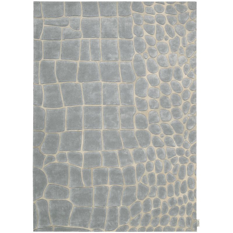 Tapis gris à motif animalier Canyon, Rectangle 9 pi 6 po x 13 pi