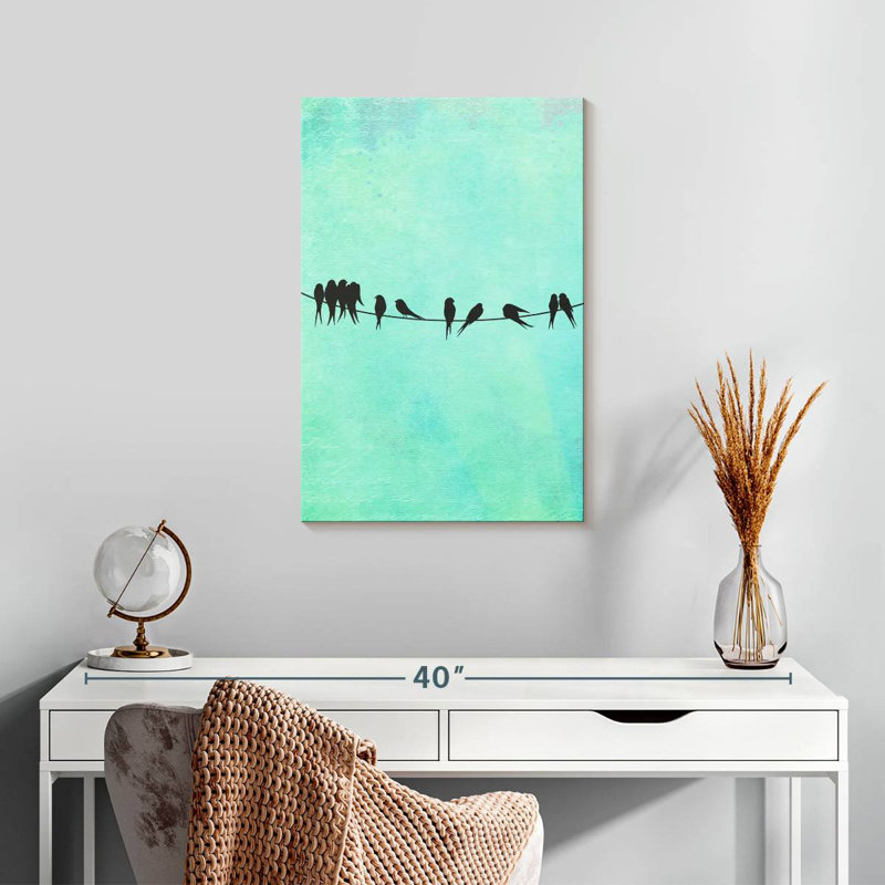 Brampt Birds On A Wire, 24" H x 16" W