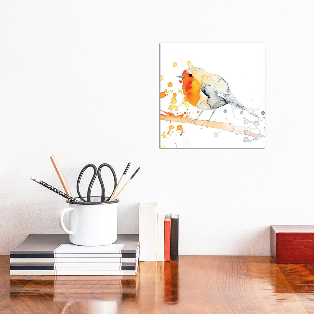 Robin Bird II by The Cosmic Whale - No Frame Gallery-Wrapped Canvas Giclée on Canvas