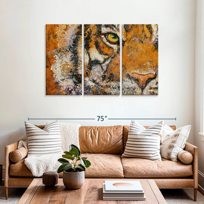 Royal Tiger Eye, 36" H x 57" W