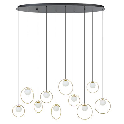 Avard - Light Black LED Cluster Pendant