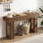 63-inch Country-Style Wooden Sofa Table with Rustic Charm-733469096