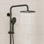 Ensemble de garniture de douche murale, pomme de douche à pluie 10 "avec barre coulissante et poignée de douche -128567555