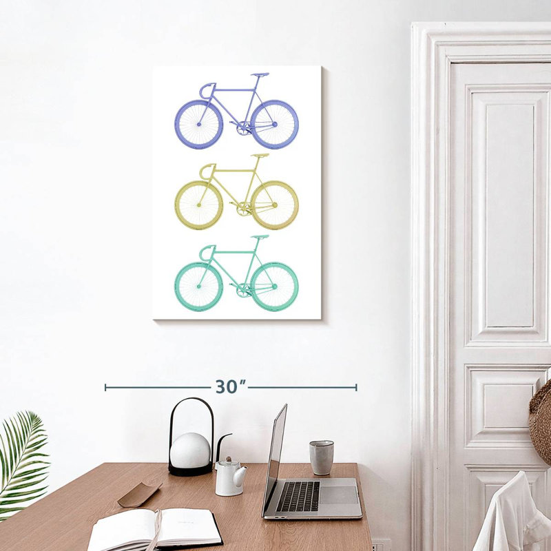 Mehar Trio Bikes, 30" H x 20" W