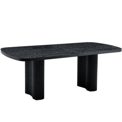 MDF Dining Table - Roman Column Support, An Elegant Choice For Modern Home Decor. A New Choice For Aesthetics.