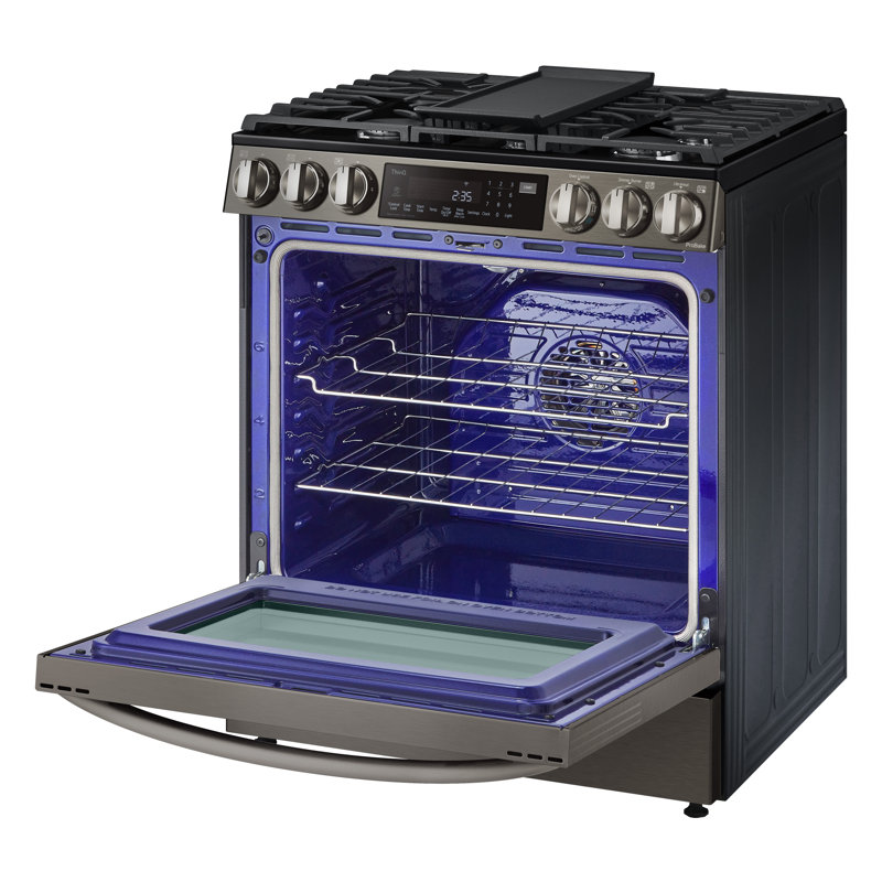 LG 6.3 cu. ft. Smart wi-fi Enabled ProBake Convection® InstaView® Dual Fuel Slide-In Range with Air Fry