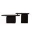 Ensemble de tables basses carrées de style rétro, ensemble de 2 tables basses, centre-1437528165