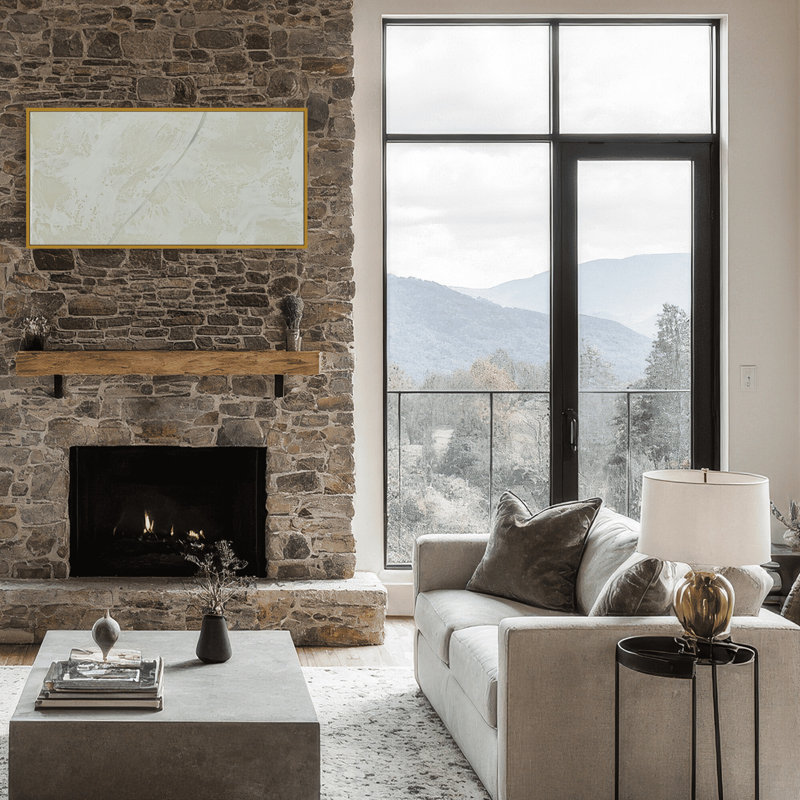 Nature Inspired "Feathered Symphony" Canvas Wall Art By Karen Biery, 16" H x 8" W, Framed Canvas, Beige
