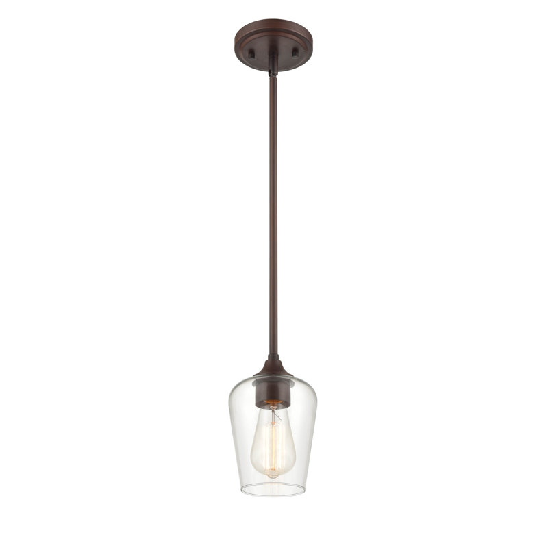 1 - Light Unique/Statement Pendant, Rubbed Bronze