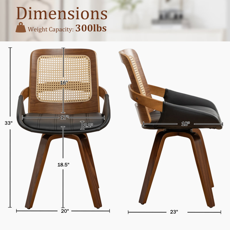 Brinskelle Upholstered Dining Chair, Black