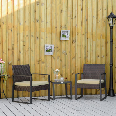 Isaiyah Rattan Bistro Set