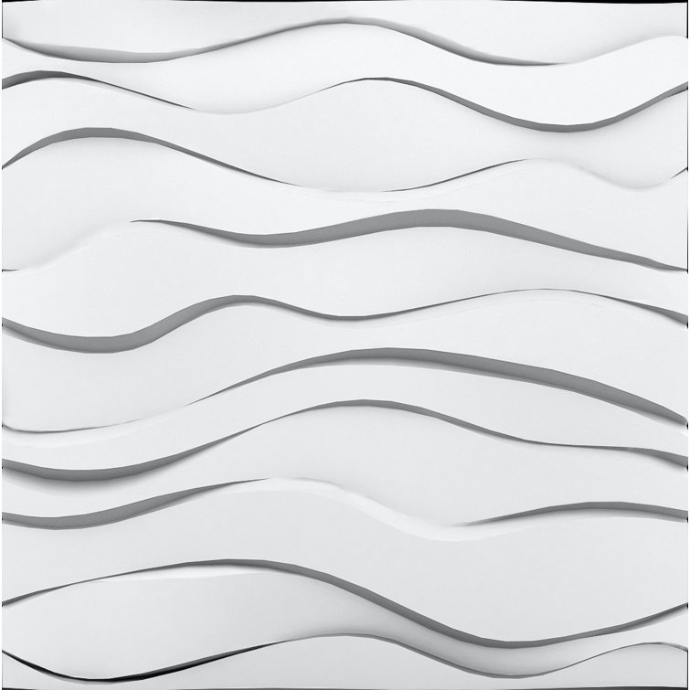 Zephyr 23.5" x 23.5" Seamless Glue-up 3D Wall Panels