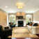 Deontee 13'' 3 - Light White Fabric Linen Flush Mount