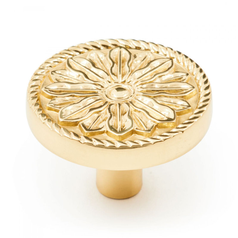 CK Series 1 1/4" Diameter Mushroom Knob, Polished Brass