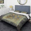 Tapisserie d'or géométrique II - ensemble de housse de couette moderne et transitionnel - microfibre de polyester-38759029