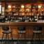 26.75" Leather Counter & Bar Stool with Large Seat and Back-455663330