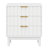 3 Drawer Dresser With Fluted Panel Design-281840830