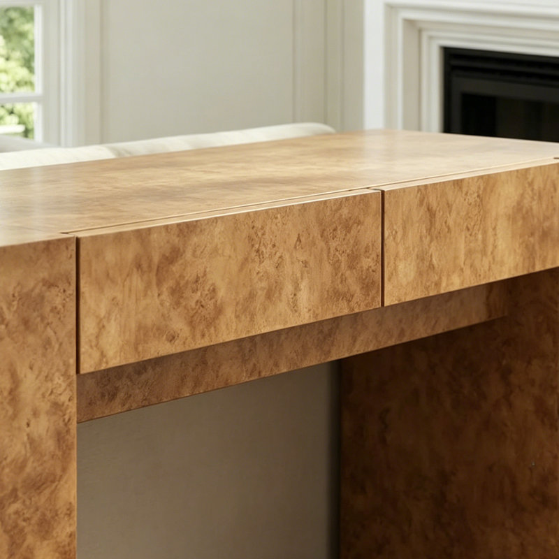 Console Retro Retro, H 33,46 po x l 47,24 po x P 15,75 po, Bois naturel