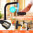 Waterfall Kitchen Faucet With Pull-Down Sprayer, Temperature Display, Single Handle, 3 Flow Modes-123654440