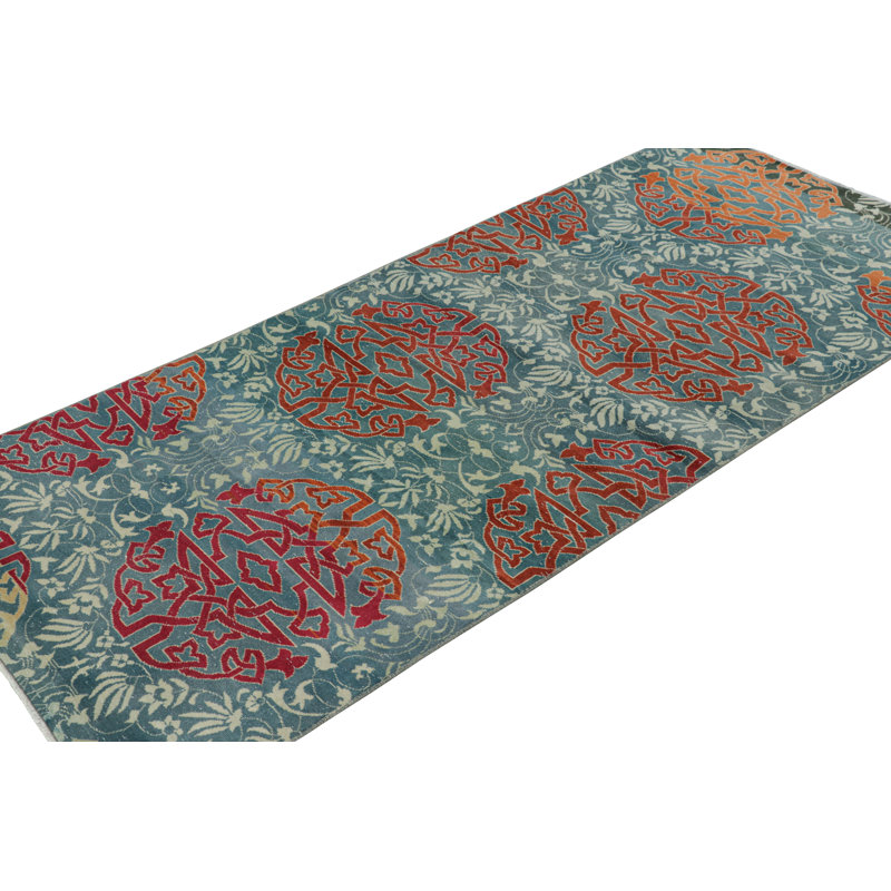 One-of-a-Kind 3'3”x7'3” Hand Knotted Area Rug