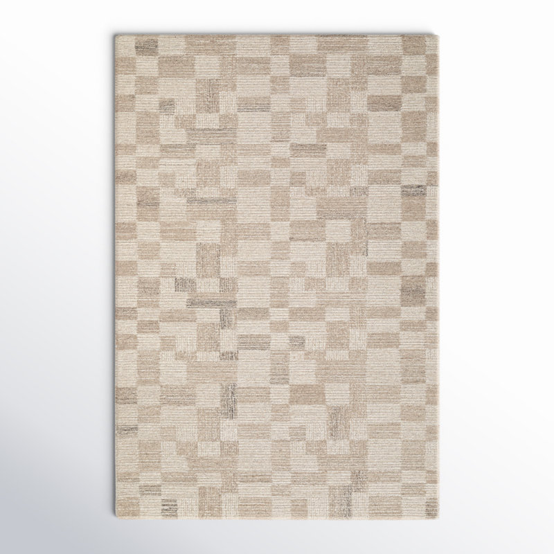 Tildi Hand Tufted Wool Roha Rug, Rectangle 2' x 3'